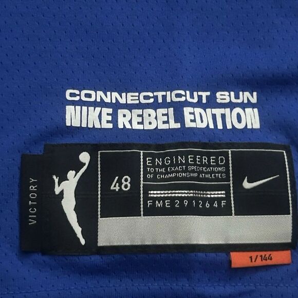 Nike WNBA Connecticut Sun Jonquel Jones #35 Blue Basketball Jersey L DC9593-480 - Picture 5 of 8